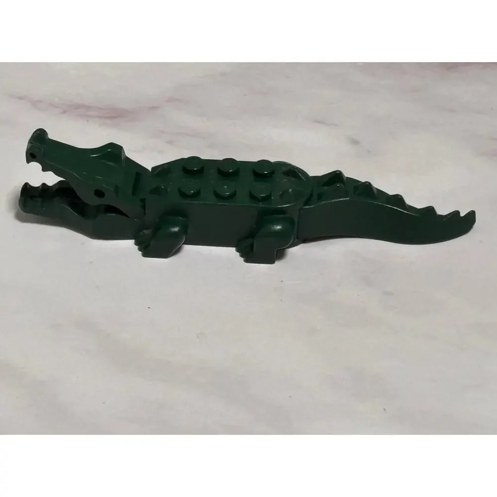 LEGO 1990s Vintage Dark Green Alligator Crocodile 6026c01 Pirates Adventurers